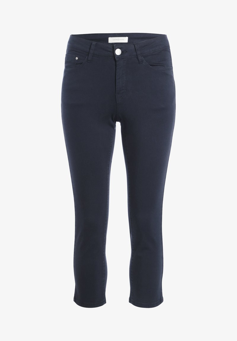 Cache Cache Schlanke Einfarbige Basic Hose Slim Fit Jeans Navy Blue Zalando Nl