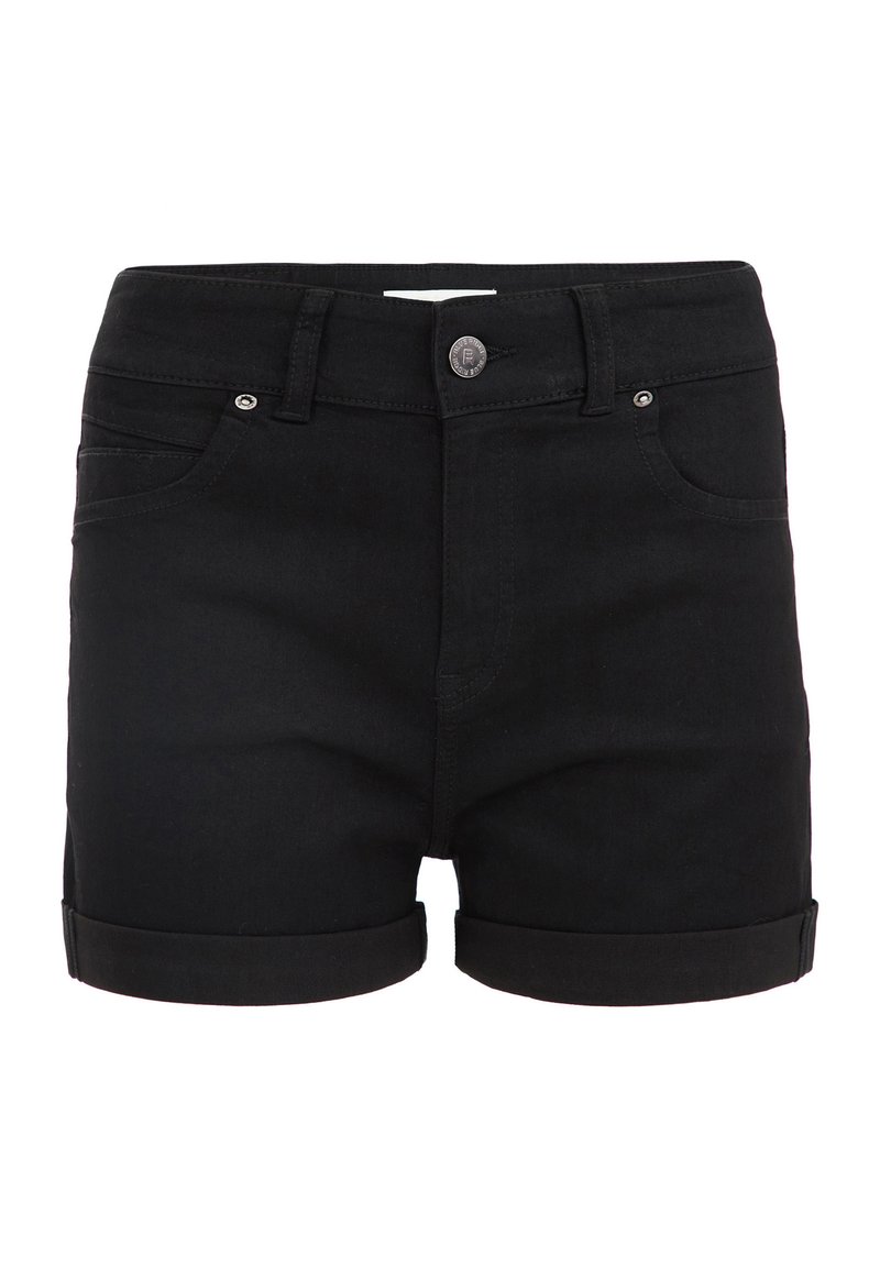 WE Fashion Jeansshort zwart
