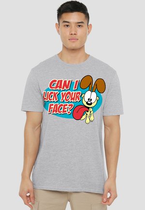 GARFIELD QUESTION - T-Shirt print - mottled light grey