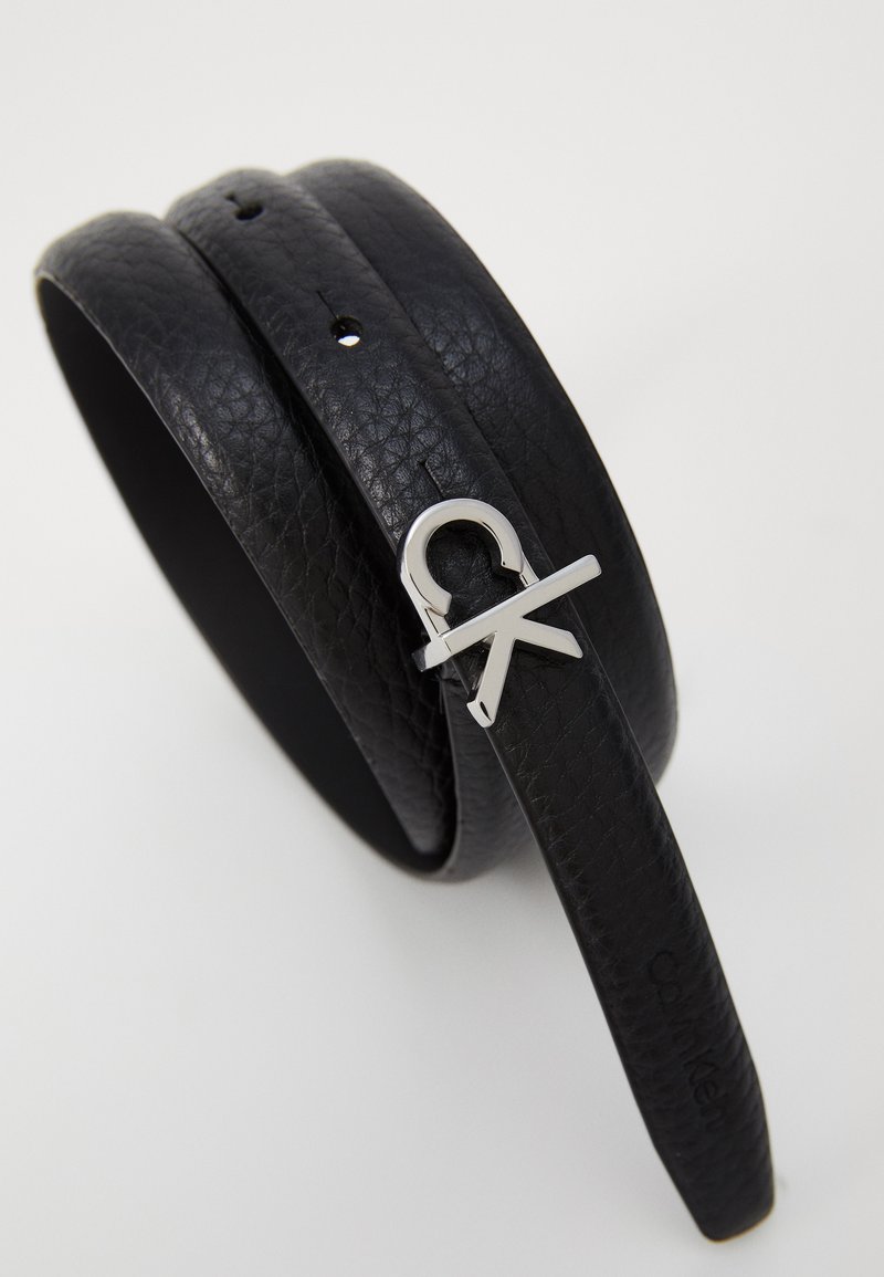 Calvin Klein THIN BELT Cintura black/nero
