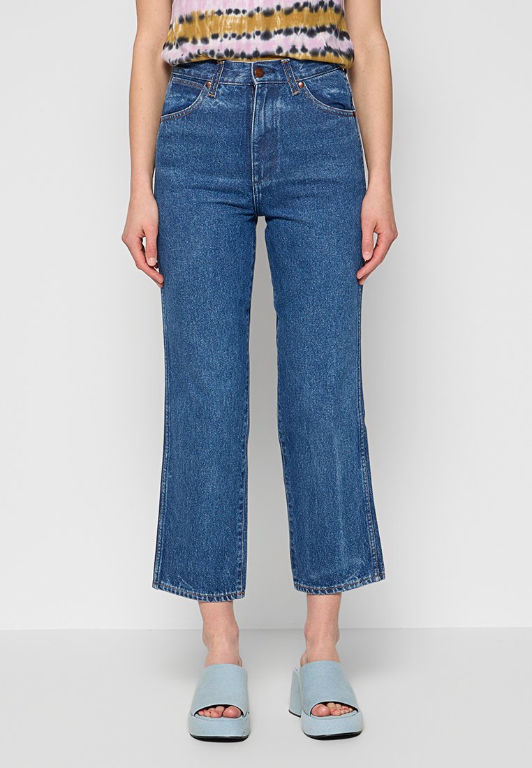 Wrangler Straight leg jeans donkerblauw