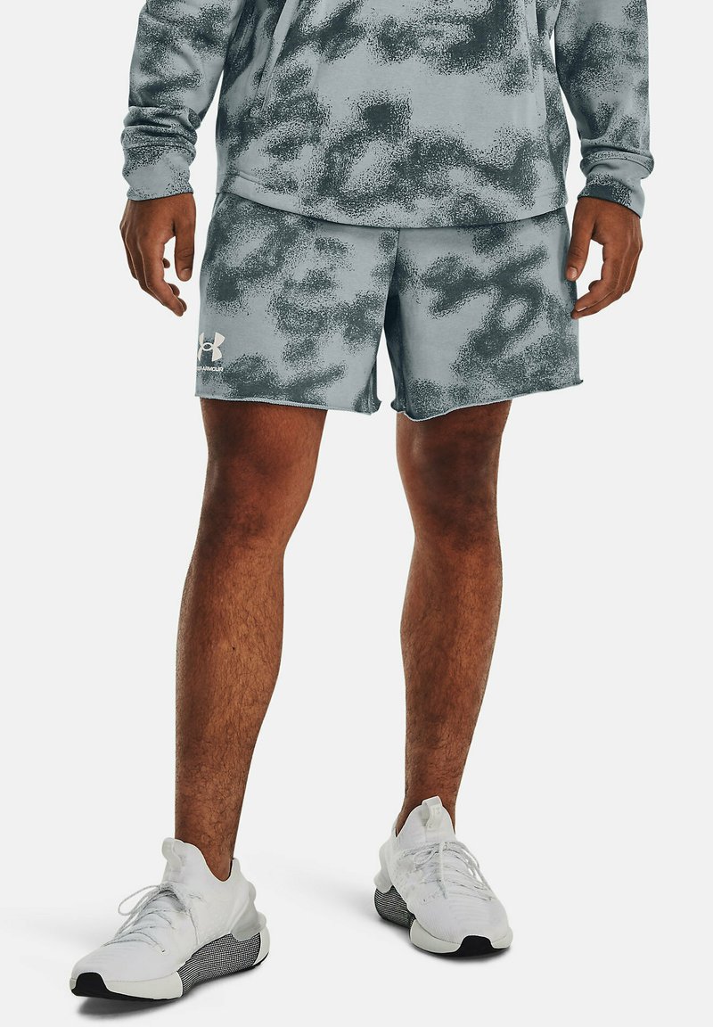 Under Armour UA RIVAL TERRY 6IN - Pantaloncini sportivi - harbor blue