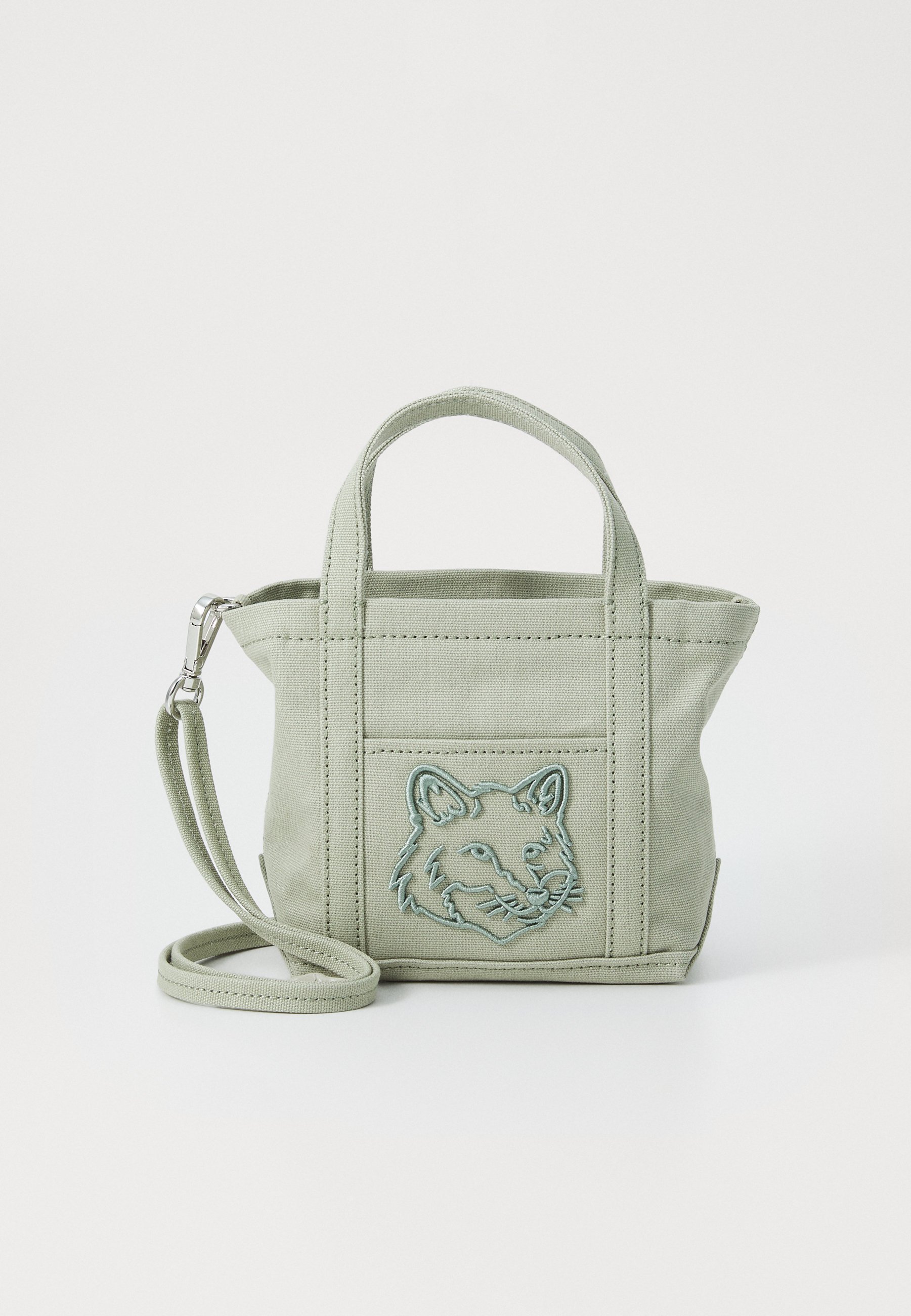 Maison Kitsuné FOX HEAD MINI - Handbag - court green/dark green