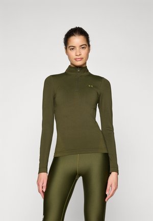 VANISH SEAMLESS 1/4 ZIP - T-shirt à manches longues - expedition green/canteen green