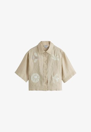 Next, Skjortebluser - beige embroidery detail