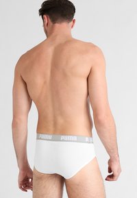 Puma BASIC BRIEF 2 PACK - Slip - white/grey melange