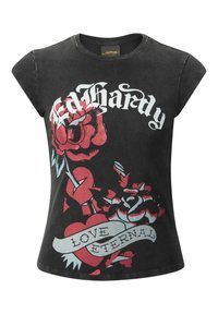 LOVE ETERNAL CAP SLEEVE - Print T-shirt - black