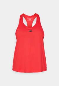TRAIN ESSENTIALS MINIMAL BRANDING RACERBACK - Débardeur - pure ruby/black