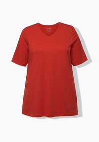 Ulla Popken GRANDES TAILLES - Jednoduché tričko - brick red