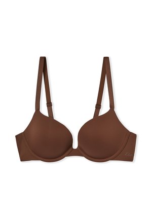 Etam, PURE INVISIBLE - Push-up BH - chocolat
