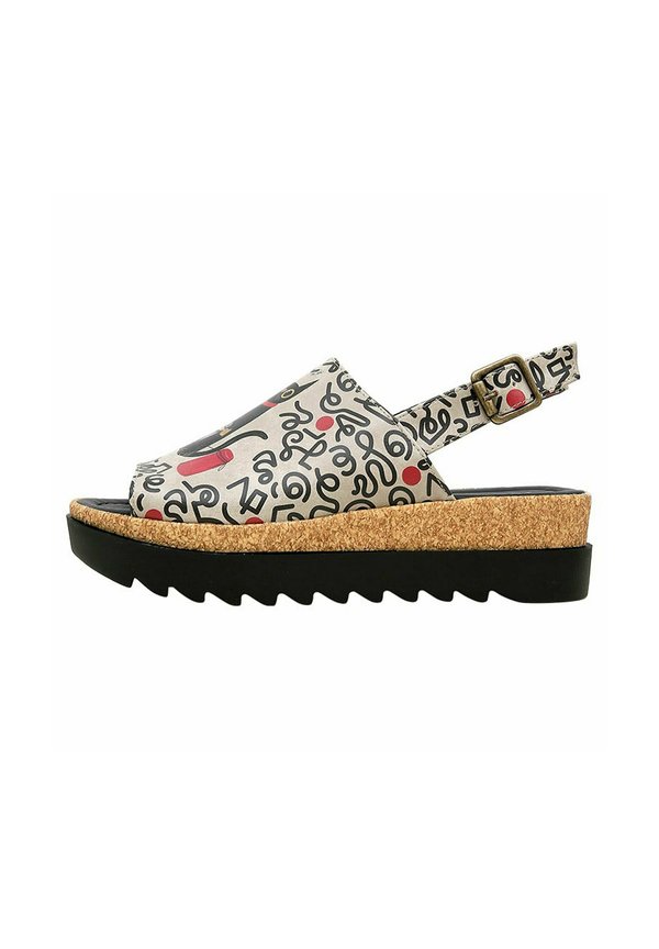 GIGI CAT AND MOUSE - Plateausandalette - natur