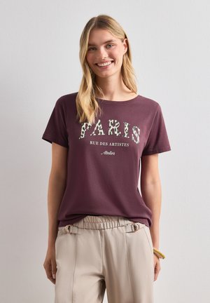 Street One, T-SHIRT MIT WORDING ARTWORK - T-Shirt print - rustic rouge