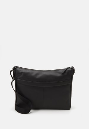 LEATHER UNISEX - Across body bag - black