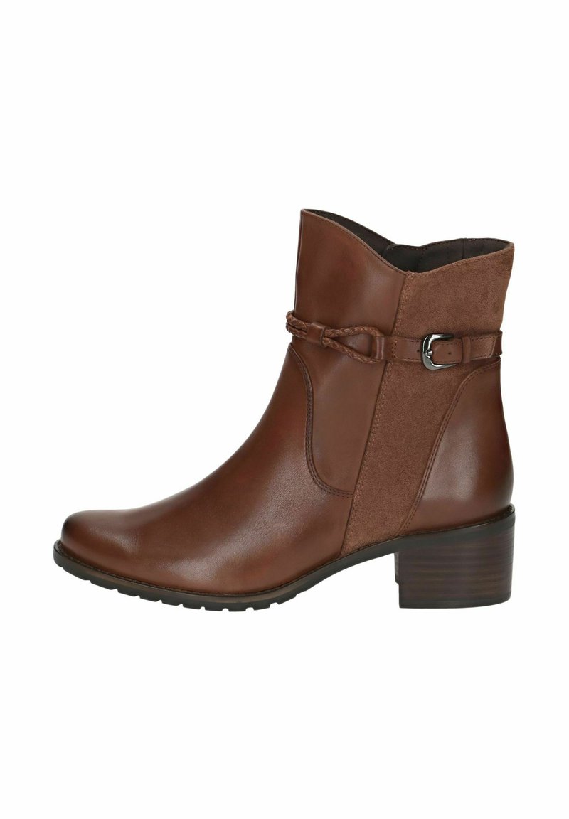 Caprice Botines camperos - cognac comb