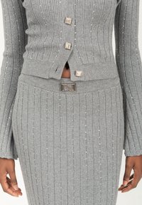 INFLUENCER Bleistiftrock - grey
