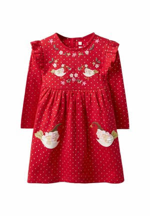 REGULAR FIT - CHRISTMAS SNAIL APPLIQ - Vestido ligero - red robin
