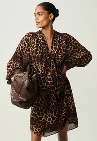 Next MIDI - Hverdagskjole - brown leopard print