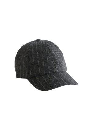 Cap - dark grey melange white