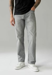 Next - Regular Fit Cotton Stretch - Jean droit - grey Image miniature 1