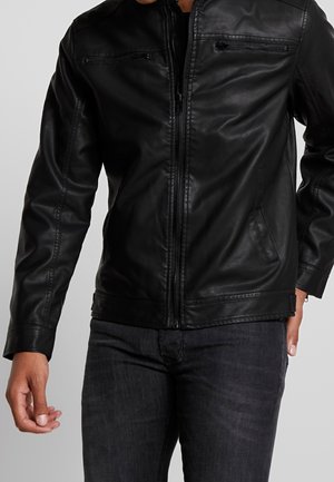 Giacca in similpelle - black