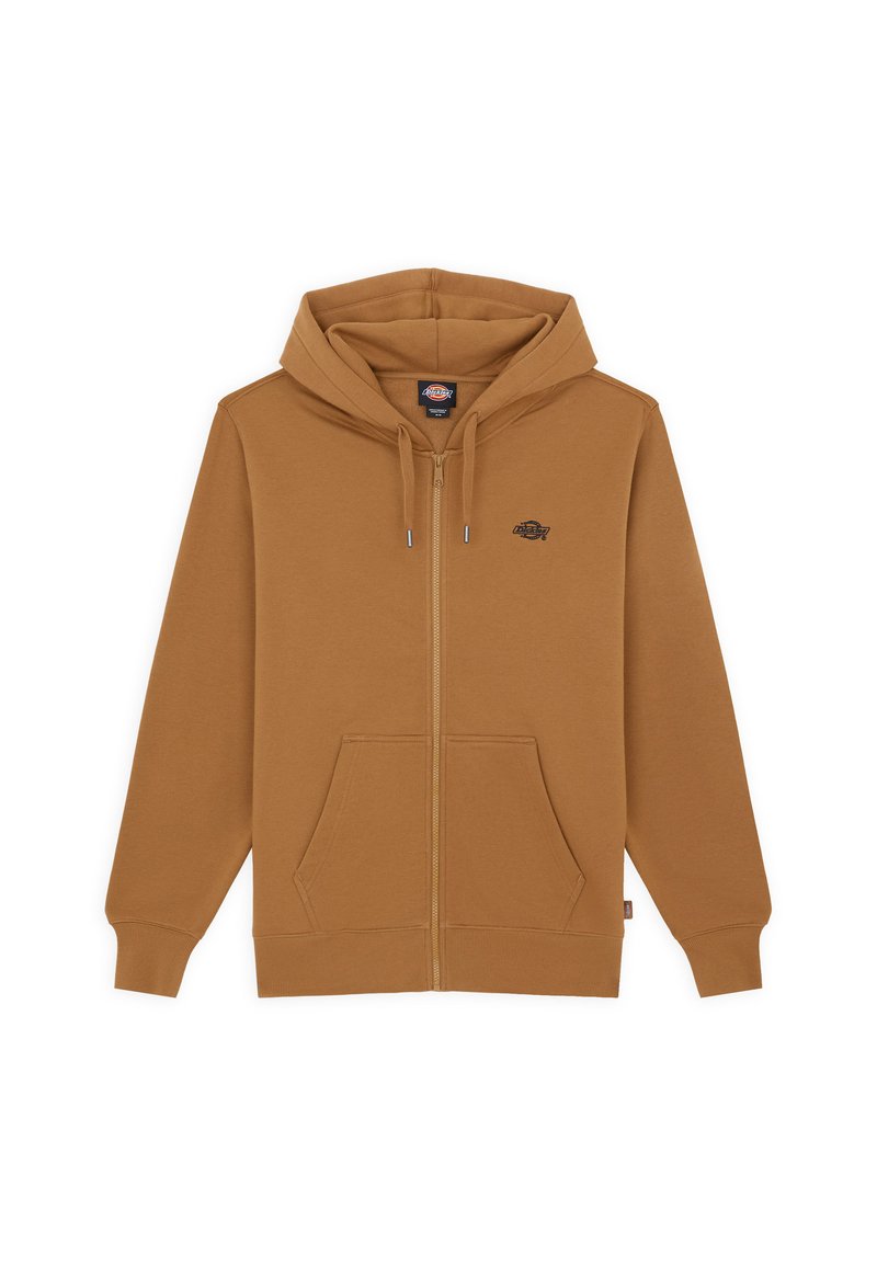 Dickies Sweat à capuche léger zippé en polaire pour homme, options de couleur, Gris, Petit