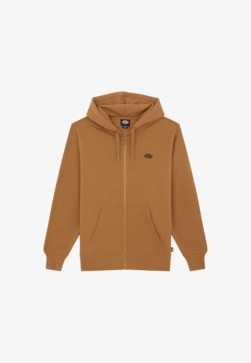 Dickies Sweat à capuche léger zippé en polaire pour homme, options de couleur, Gris, Petit Dickies Sweat à capuche léger zippé en polaire pour homme, options de couleur, Gris, Petit