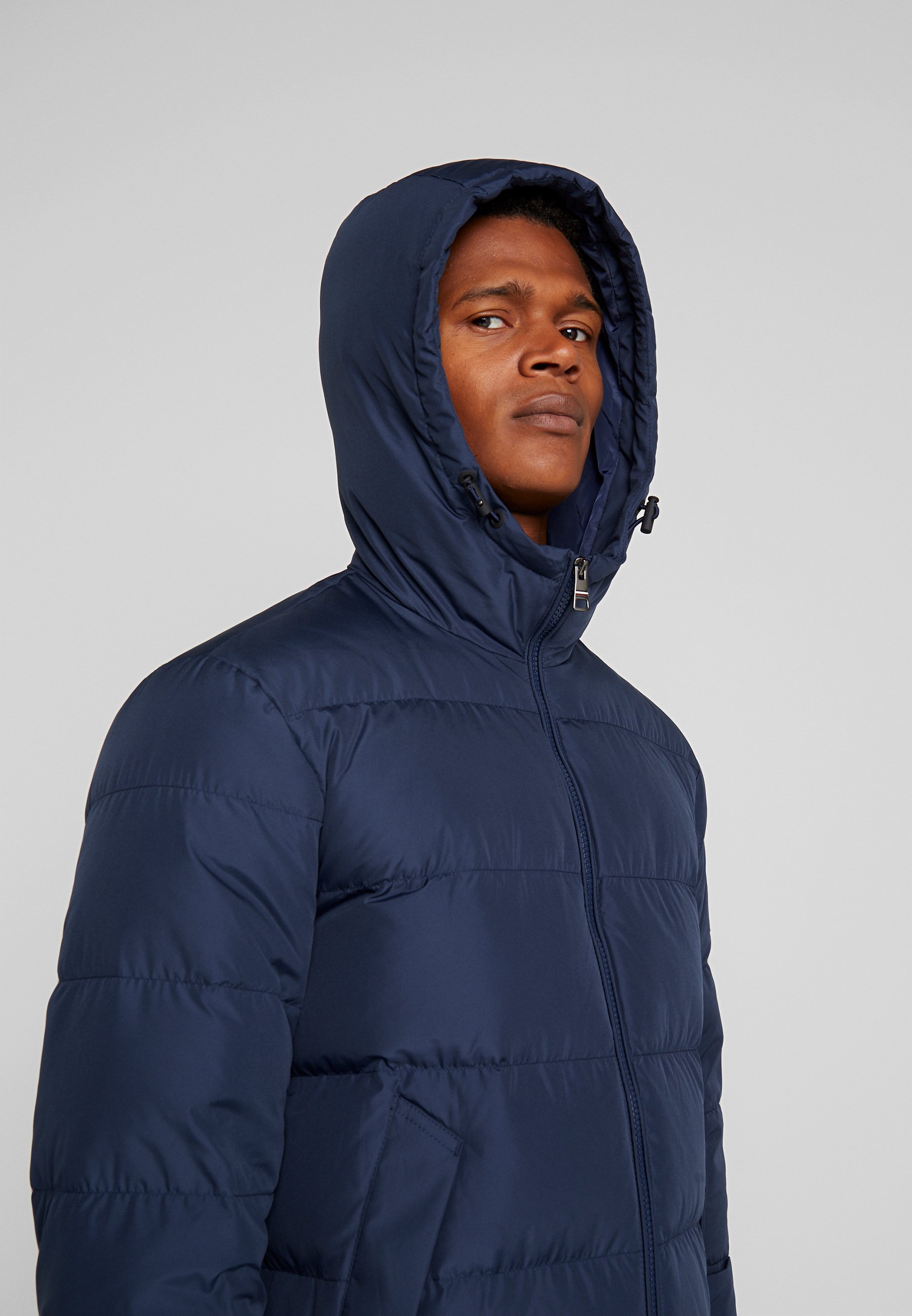 HOODED REDOWN BOMBER Dunjacka black HOODED REDOWN BOMBER Dunjacka black