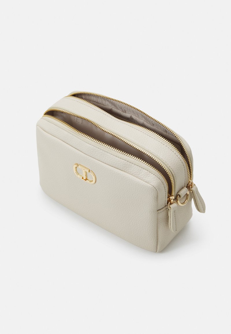 Borsa Donna a Tracolla Mandarina Duck in Tessuto colore Taupe Linea