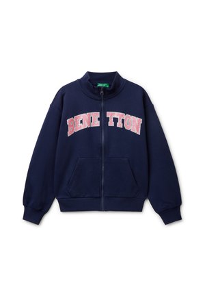 HIGH NECK WITH ZIPPER - Sweat zippé - blue