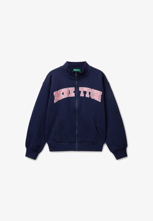 HIGH NECK WITH ZIPPER - Sweat zippé - blue