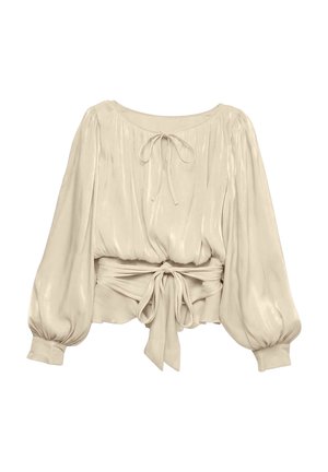Vero Moda, BLOUSE VMELISA TOP - Blouse - white swan