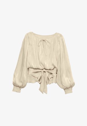 Vero Moda, BLOUSE VMELISA TOP - Blouse - white swan