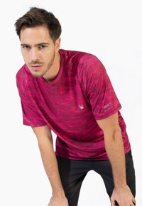 Spyder SHORT SLEEVE - Camiseta deportiva - burgundy