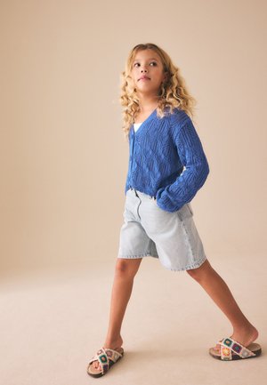 Next V-NECK STITCH - Vesta na kopčanje - blue