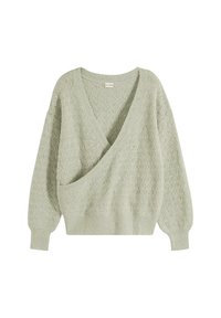 bonprix MIT GLITZER Pullover green/vert