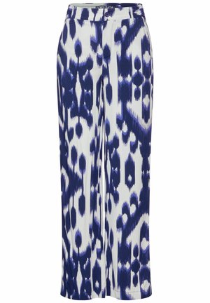 Pantalon classique - mottled dark blue
