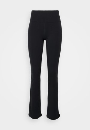 Pantalon en molleton, envers doux et confortable, taille élastique, noir | Ulla Popken