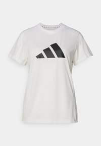 LOGO - Sports T-shirts - white/black