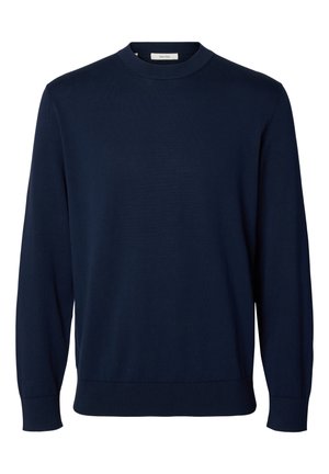 Selected, SLHTORINO CREW NECK - Strickpullover - navy blazer