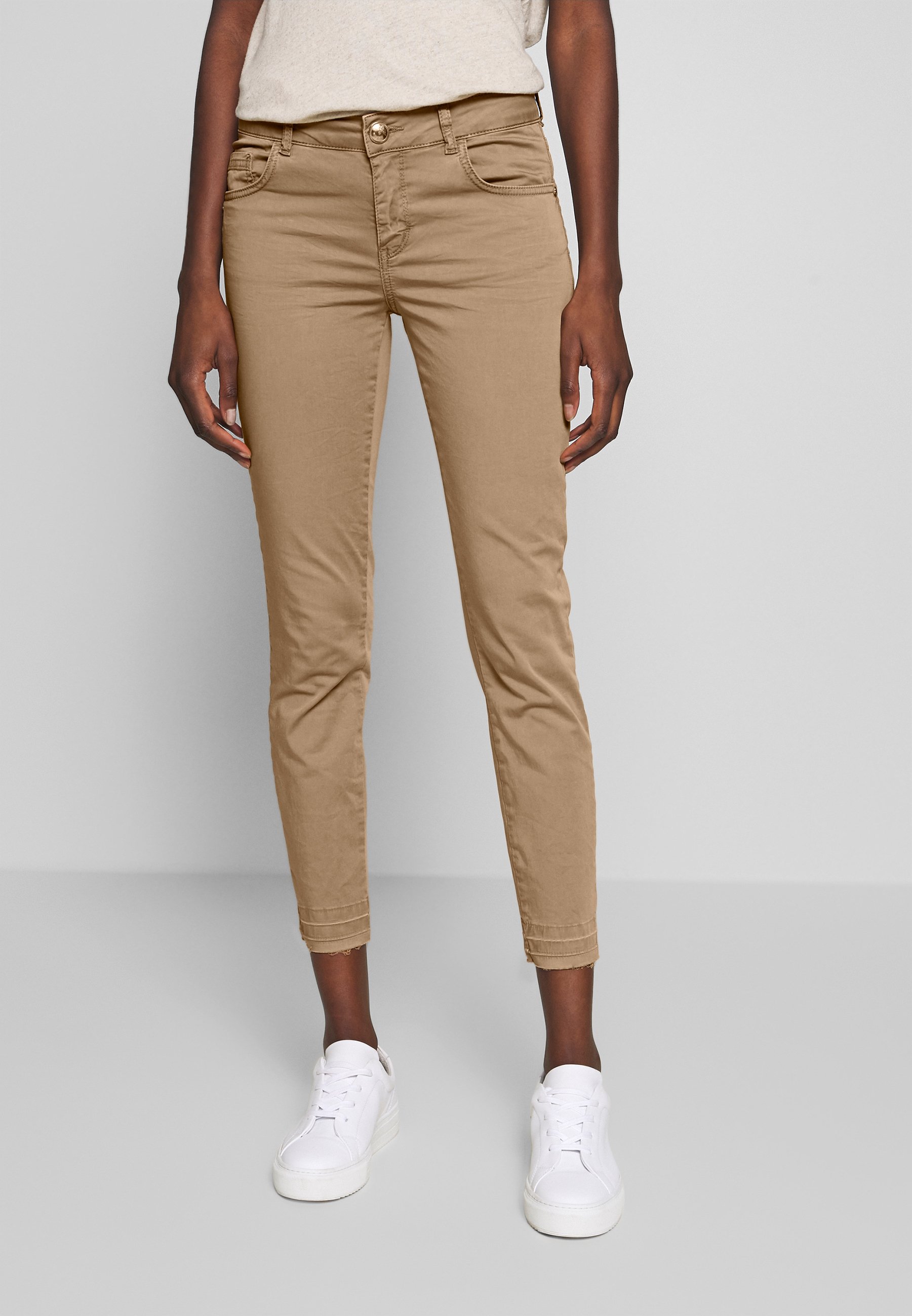 Mos Mosh SUMNER DECOR PANT Bukse safaribeige Zalando.no Brown Pant Bukser Med Høyt Liv | MOS MOSH | Slim fit bukser