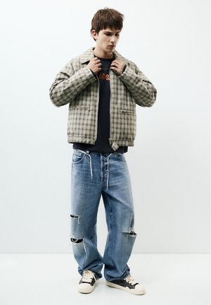 PULL&BEAR, CHECKED - JACKET - Veste légère - light green
