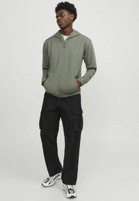 Jack & Jones Performance Sweater met rits - agave green