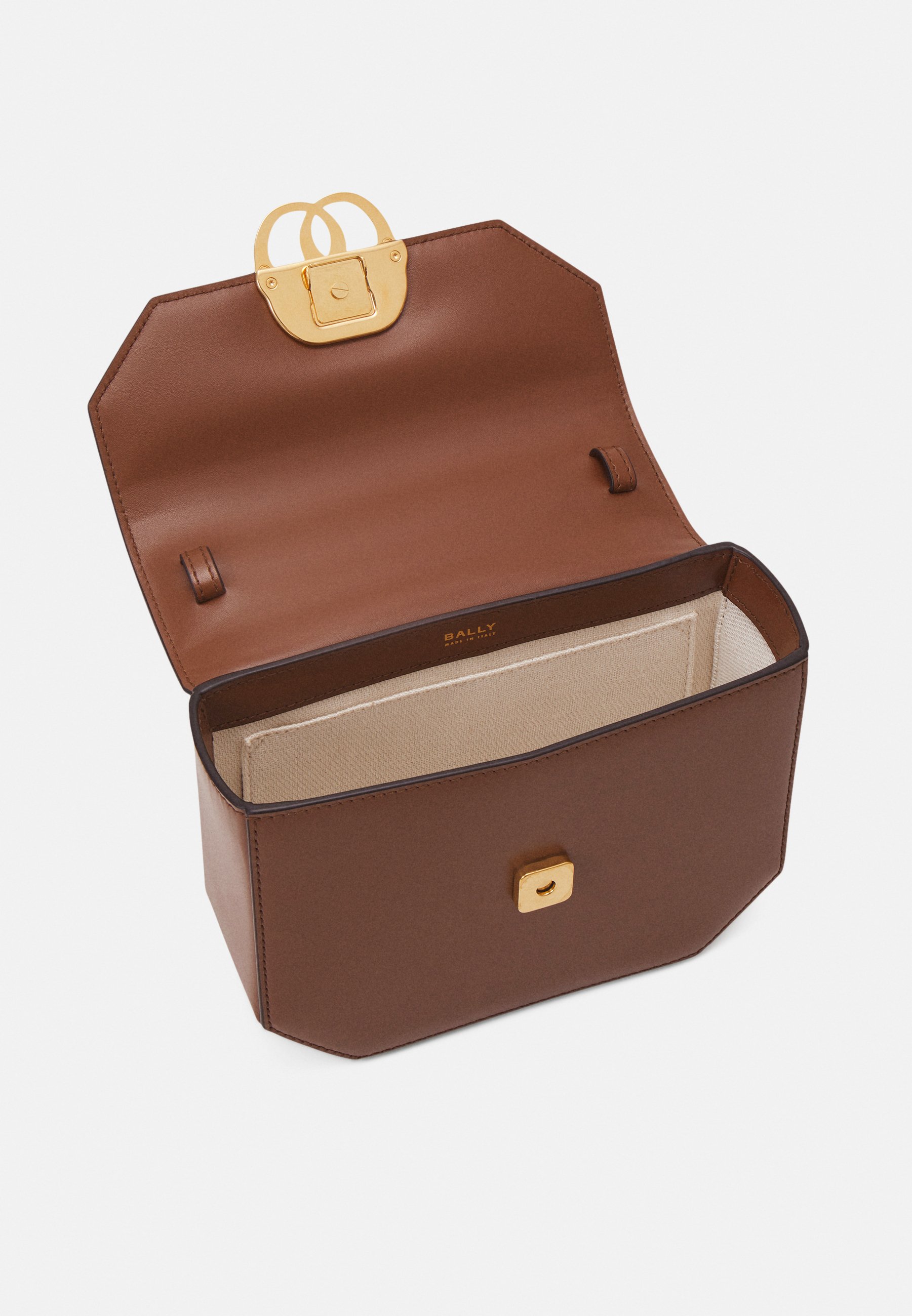 Bally EMBLEM FOLIO - Handbag - cuero/oro vibrato/brown - Zalando
