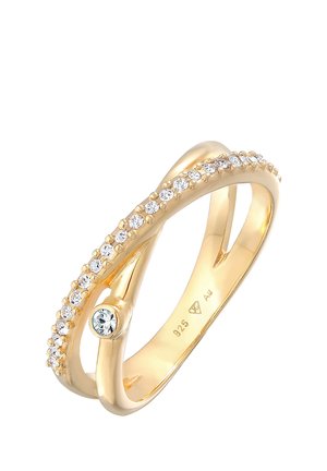 TWISTED SPARKLING - MIT KRISTALLEN VON SWAROVSKI® - Ringe - gold-coloured