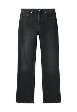 Mango, ADULT - Jean droit - black denim