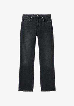 Mango, ADULT - Jean droit - black denim