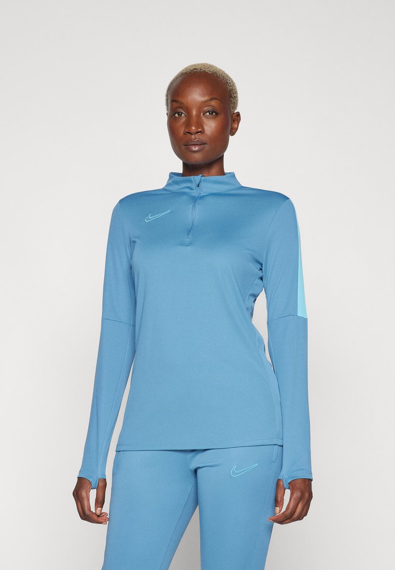 Nike Performance NIKE ACADEMY23 DRIL TOP BRANDED - Tops ar garām piedurknēm - aegean storm/baltic blue