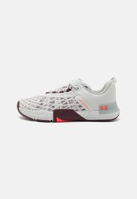 Under Armour TRIBASE REIGN 5 - Træningssko - white clay/deep red/beta