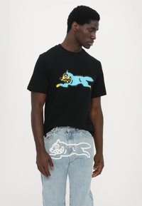 Icecream RUNNING DOG PANT - Straight leg jeans - heavy wash blue