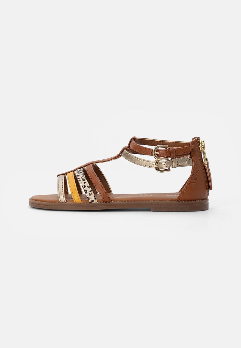 Kinder Riemchensandalen | Geox KARLY GIRL Riemensandalette caramel/braun - UE42248 Kinder Riemchensandalen | Geox KARLY GIRL Riemensandalette caramel/braun - UE42248